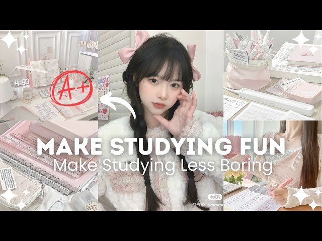 How to Make Studying less Boring and more FUN! | Romanticize studying 🤍