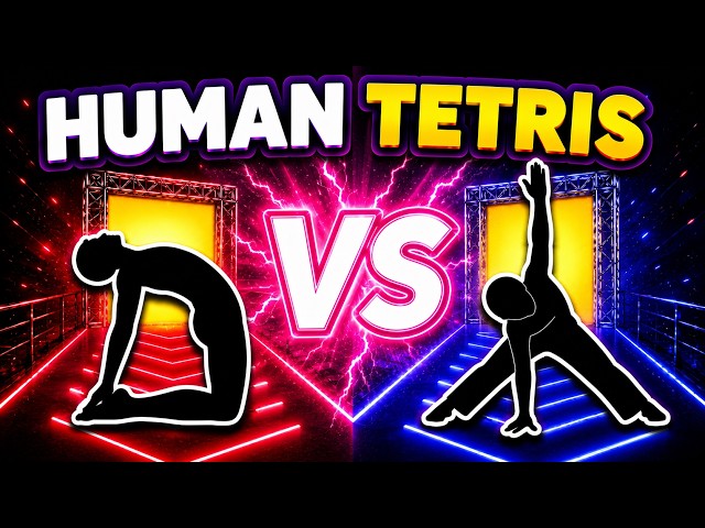 HUMAN TETRIS Versus | 💥2 Player PVP Battle | Immersive Interactive Warm-up