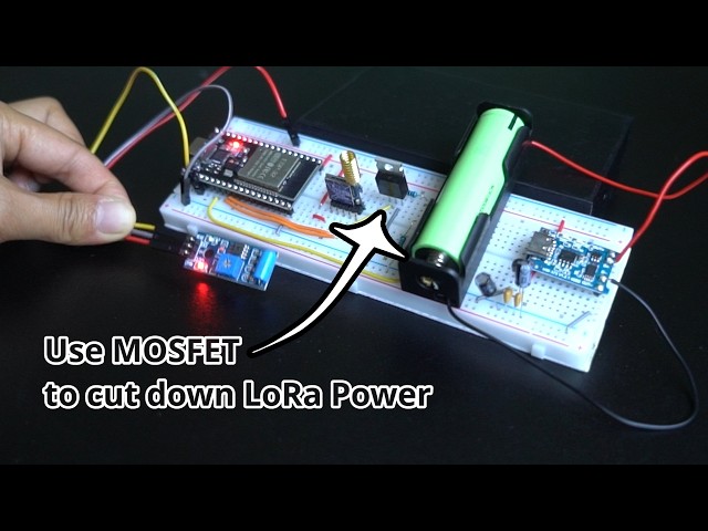 Use a IRLZ44N MOSFET to Cut LoRa Power to ZERO