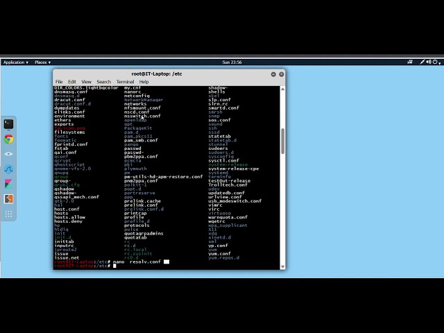 Lab 4.2.11 | Linux Administration | Configuring a Static IPv4 Address and DNS from the Terminal