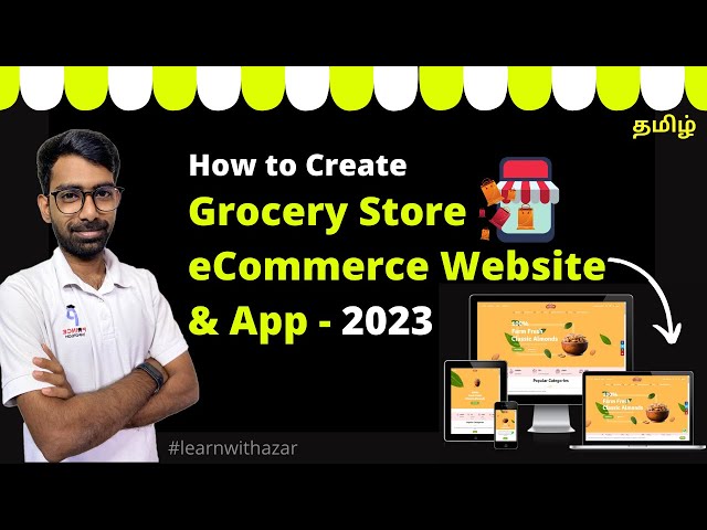 How to Create Grocery Store eCommerce Website and App - Tamil