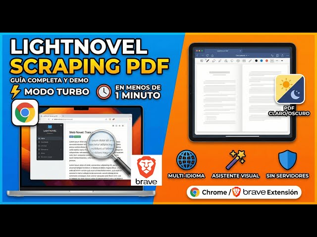 Cómo Descargar Novelas Ligeras a PDF Gratis (Extension Chrome, Brave) | Novel Scraper Pro