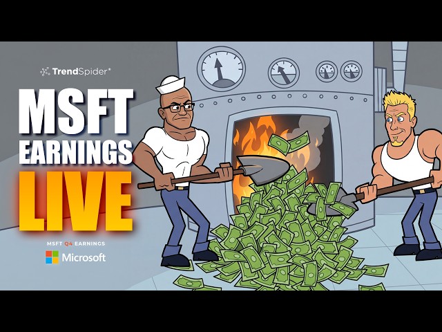 MSFT Earnings Analysis & Reaction + Live Stock Q&A (+META, HOOD)