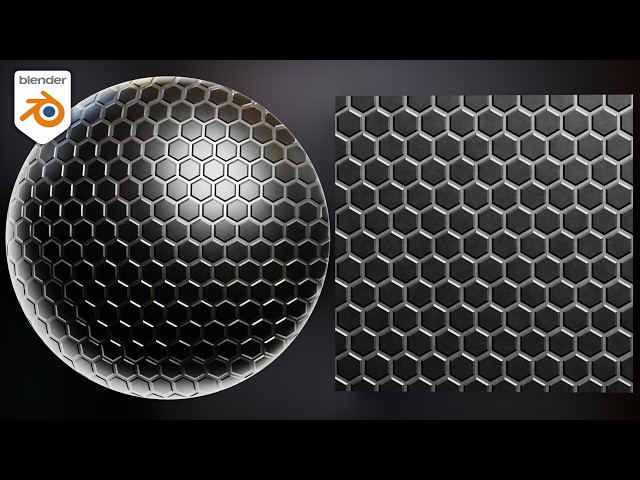 Procedural Metal Hex Tiles Material (Blender Tutorial)