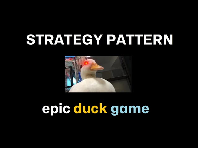 Strategy Pattern | Design Patterns #1