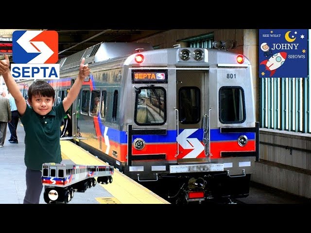 Johny's Subway Train Ride On SEPTA Subway Metro Train In Philadelphia To Transit Museum