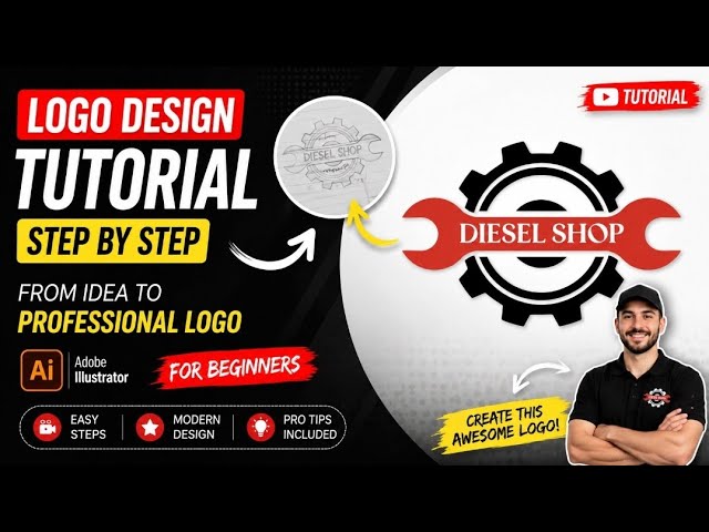 How to Design a Professional Logo in Adobe Illustrator | Step-by-Step Tutorial