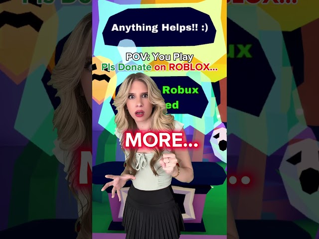 POV: You DONATE ROBUX In "PLS DONATE" ON ROBLOX!