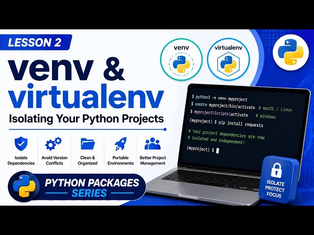 Lesson 2 - venv & virtualenv: Isolating Your Python Projects | Python Packages Series | Uplatz
