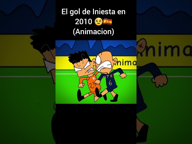 Iniesta's goal in 2010 🥹🇪🇸 (Animation)(🇪🇸1-0🇳🇱)