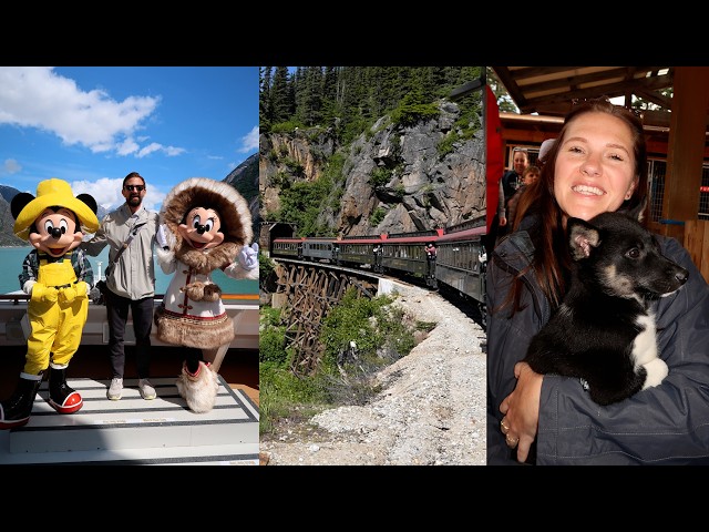 The BEST Day Of Our Alaskan Disney Cruise! Glacier Day, Meeting Mickey& Minnie + Scenic Train!