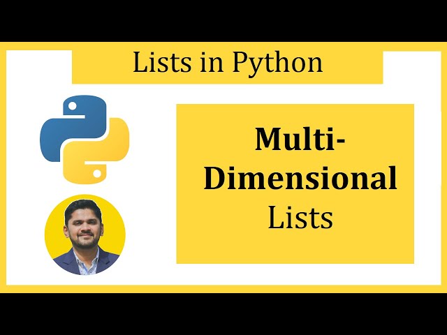 Multidimensional Lists in Python | Tutorial for Beginners | Amit Thinks