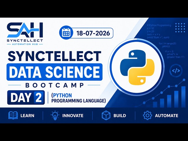 Synctellect Data Science Day 2 (Python Programming Language)