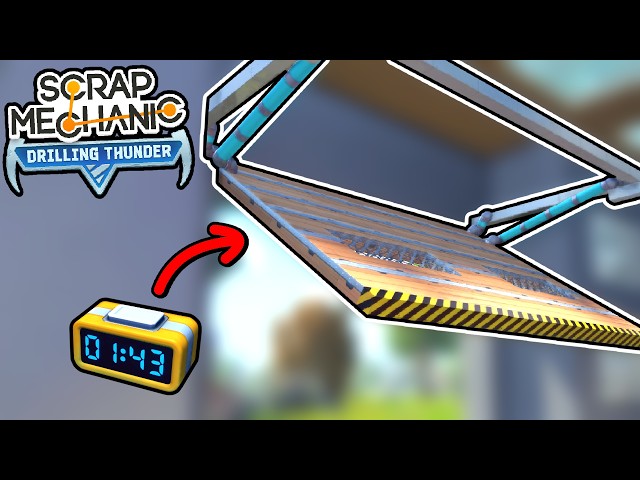 I Built an Automatic Garage Door With The NEW Clock! (Scrap Mechanic Chapter 2)