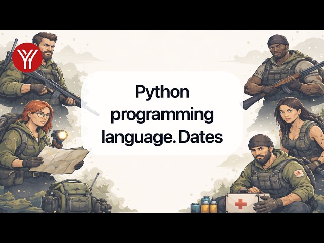 Python programming language. Dates