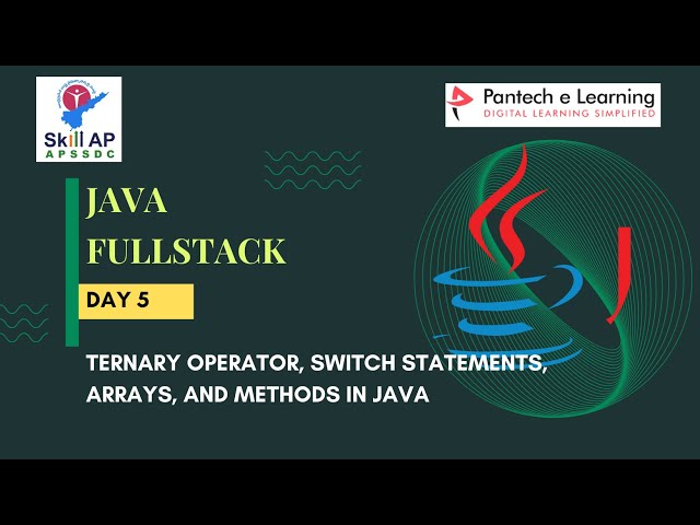 Day   5 - Ternary operator, switch statement, Arrays, and Methods in Java.