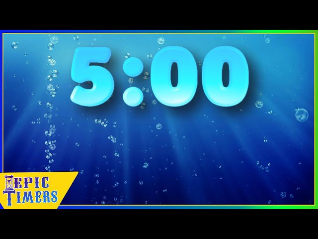 5 Minute Shark Attack Timer with ferocious swimming sharks!