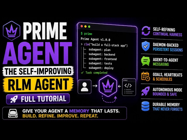 Prime Agent : The Self-Improving RLM Agent