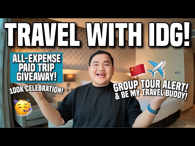 TRAVEL WITH IDG: TRIP GIVEAWAY + GROUP TOUR! ✈️ | Ivan de Guzman