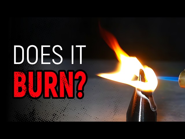 Are 3D prints flammable?