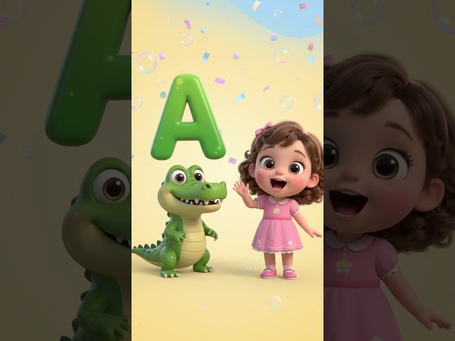 ABC Learning for Kids | A for Alligator 🐊 B for Bear 🐻 C for Cat 🐱 | ABC Phonics #shorts