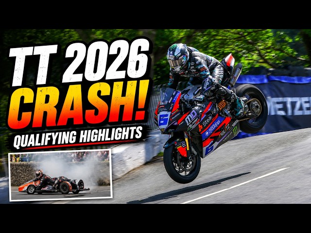 CRASH at Isle of Man TT 2026! Wild Qualifying Highlights So Far