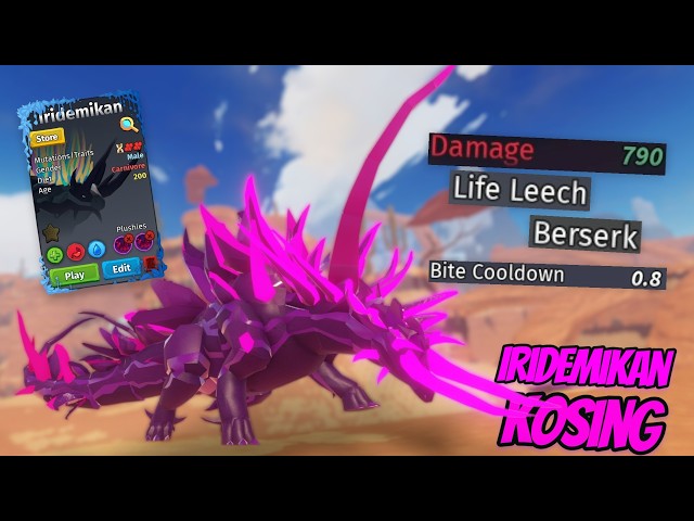 IRIDEMIKAN! predatory mimic stegosaurus! | Full Power | Creatures of Sonaria | Kosing, PvP
