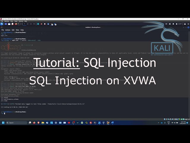 SQL Injection Tutorial | XVWA | Penetration Testing
