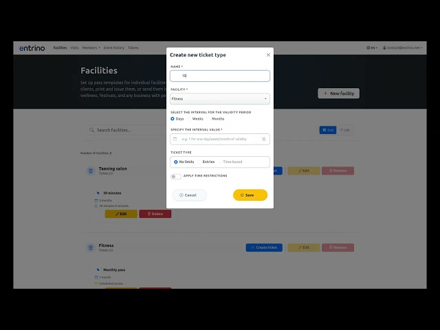 How to Create an Entry-Based Ticket Type