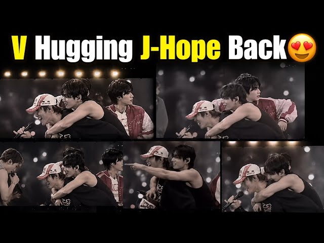 V Hugging J-Hope Back 😍 | BTS Cute & Funny Moments | Taehyung & J-Hope Friendship #bts #jhope #V 