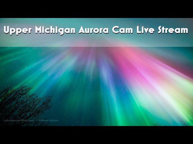 Lake Superior Northern Michigan Aurora cam -Marquette, MI - 10.04.2026
