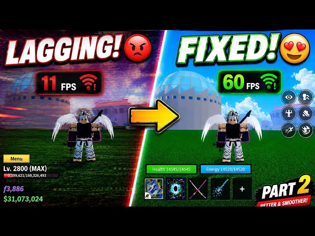 🔥 Blox Fruits Mobile Lag Fix || Part 2 || Increase FPS & Reduce Ping 🥴