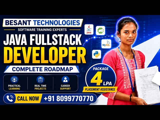 Java Full Stack Course Chennai | 4 LPA Placement Success 🚀 | Besant Technologies