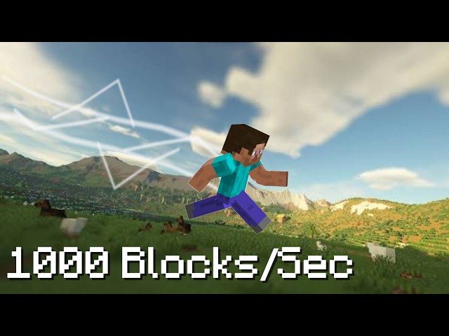 Minecraft, But I Have Super Speed x1000