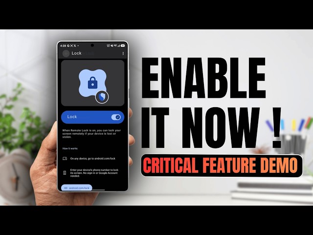 🚨 ENABLE This CRITICAL Feature Immediatly on All Android Phones !