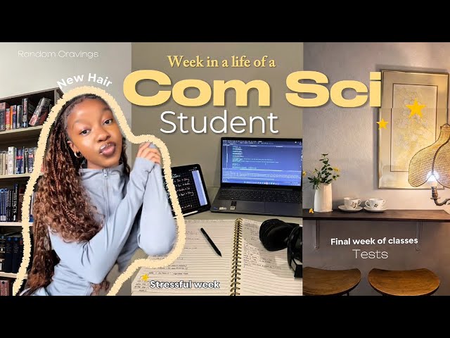 Uni diaries| Realistic STUDY week + Computer Science Student +New Hair +Coding tips + Making muffins