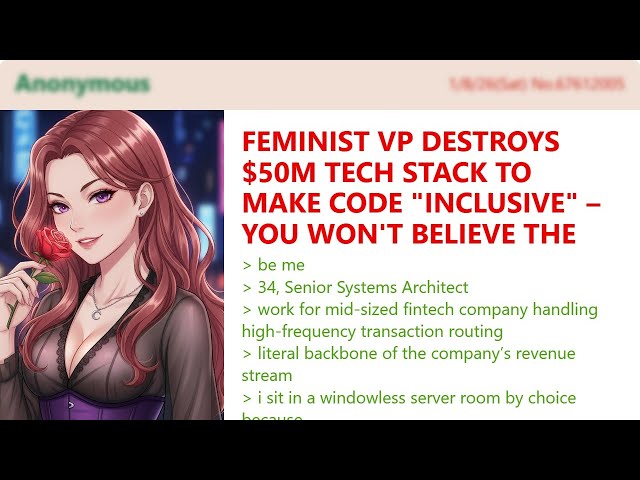 FEMINIST VP Destroys $50M Tech Stack To Make Code "Inclusive" – You Won't Believe the Result!