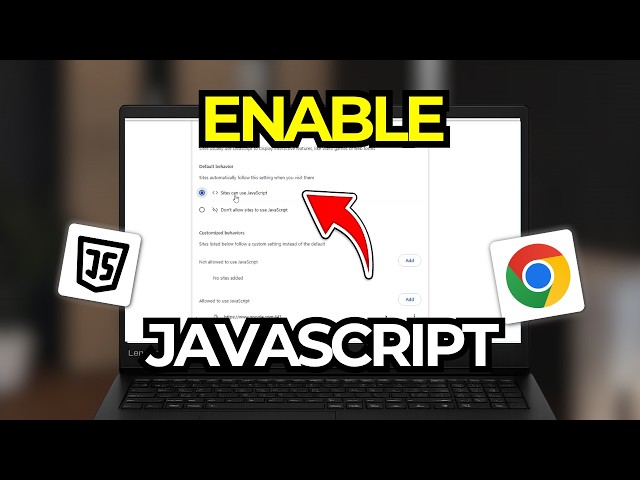 How To Enable Javascript On Google Chrome On Windows | Tutorial 2026
