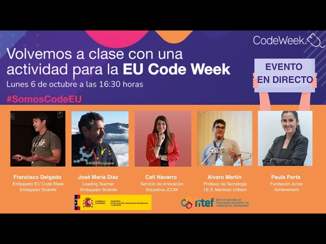 Volvemos a clase con una actividad para la EU Code Week