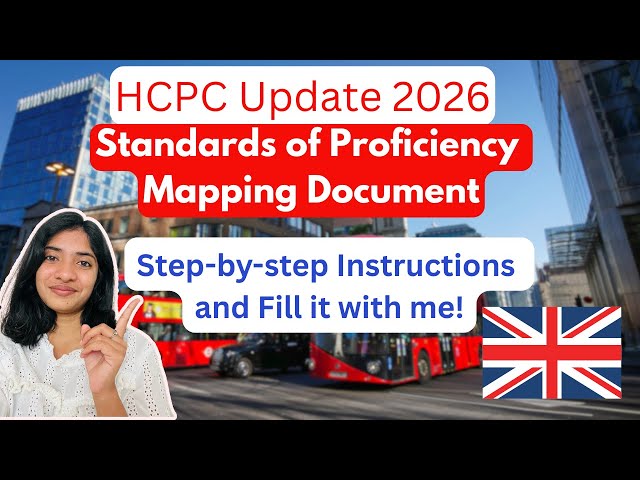 UK HCPC License exam- UPDATE |HCPC Application and Registration 2026|HCPC Standards Mapping Document