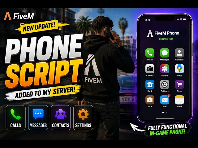 Best FiveM Phone Script Setup Tutorial 2026 | ESX & QBcore