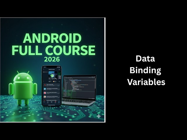 (518) Data Binding Variables in Android | Kotlin & XML | Android Studio
