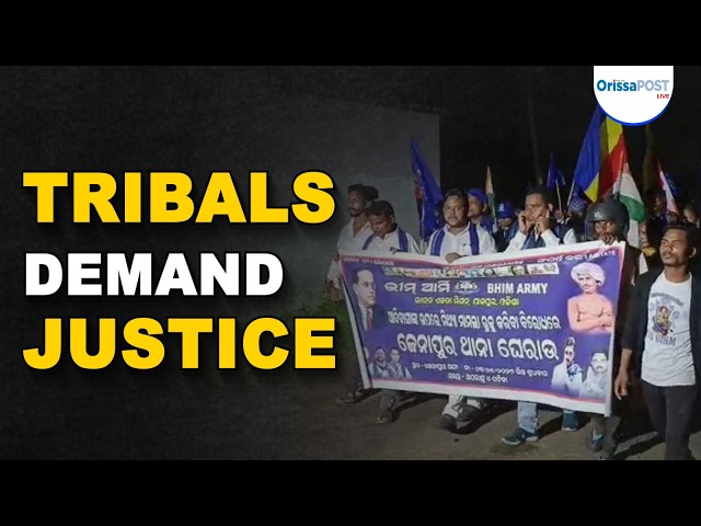 Bhim Army protests at Jenapur police station over alleged illegal hill blasting