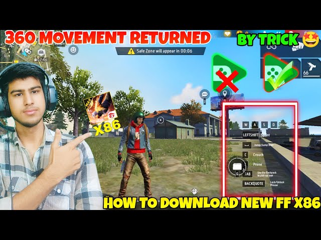Download 360 Movement Free Fire Max x86 | Beta X Bluestacks Still Screen Free Fire is Back 🔥