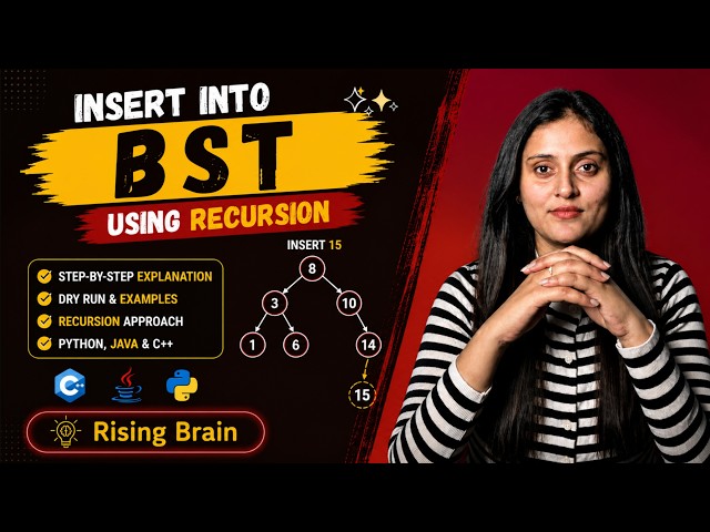 Insert into Binary Search Tree (BST) | Python, Java & C++ | DSA Interview Problem