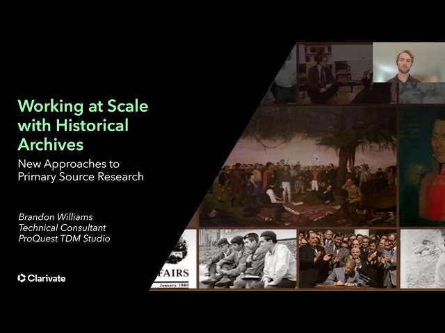 Sponsor Showcase Three: Working at Scale with Historical Archives