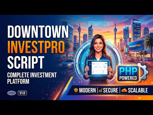 🚀 Launch Your Investment Platform! | Downtown Investpro Script (Complete PHP)