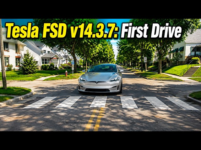 Tesla FSD v14.3.7: First Drive!