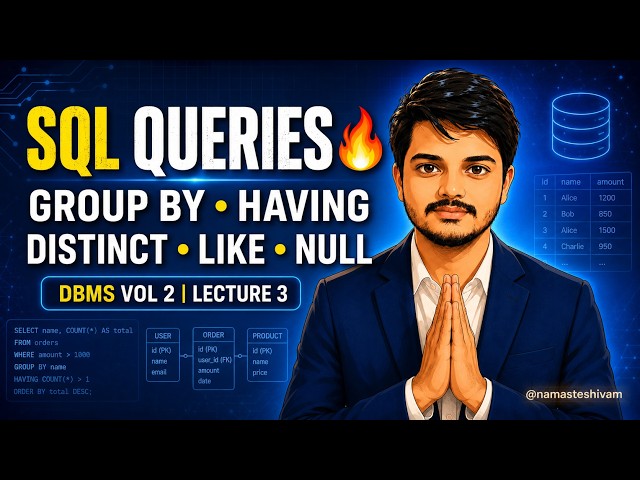 SQL DISTINCT, ORDER BY, LIMIT, IN, BETWEEN, LIKE, GROUP BY & HAVING | DBMS