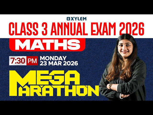 Class 3 MATHS | ANNUAL EXAM -MEGA MARATHON🔴🔴🔴
